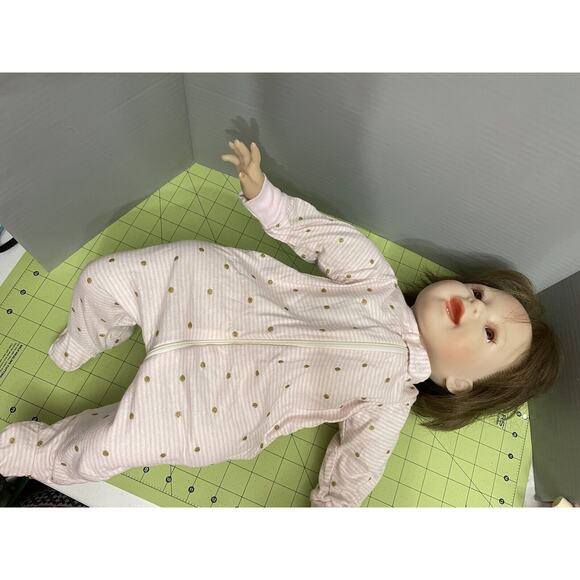 Kaydora Lifelike Realistic 20” Inch Handmade Vinyl Girl Baby Doll Rooted Hair - Picture 12 of 13